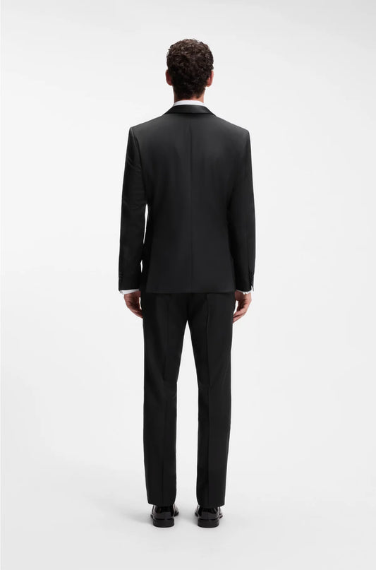 REGULAR-FIT TUXEDO JACKET IN VIRGIN-WOOL SERGE