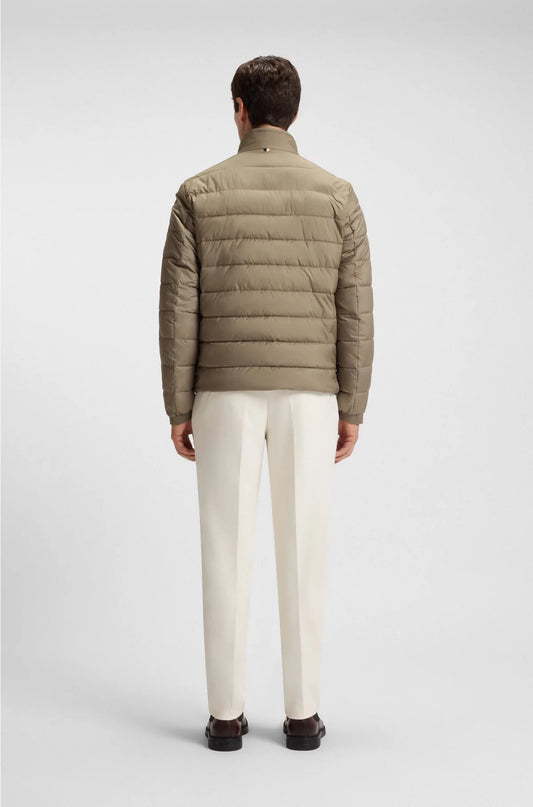 WATER-REPELLENT REGULAR-FIT JACKET WITH LOGO DETAIL
