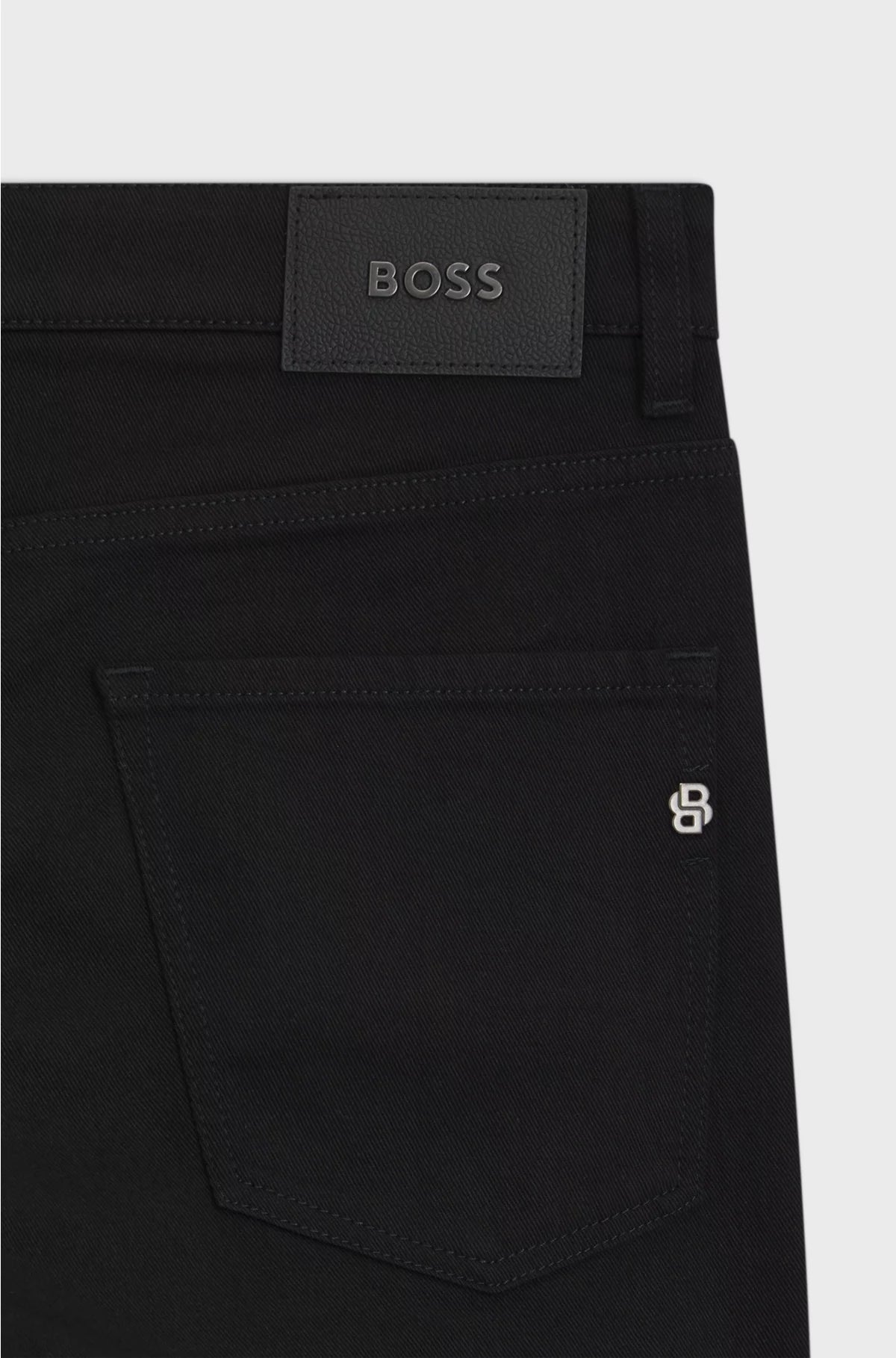 DELAWARE SLIM-FIT JEANS IN ITALIAN BLACK STRETCH DENIM