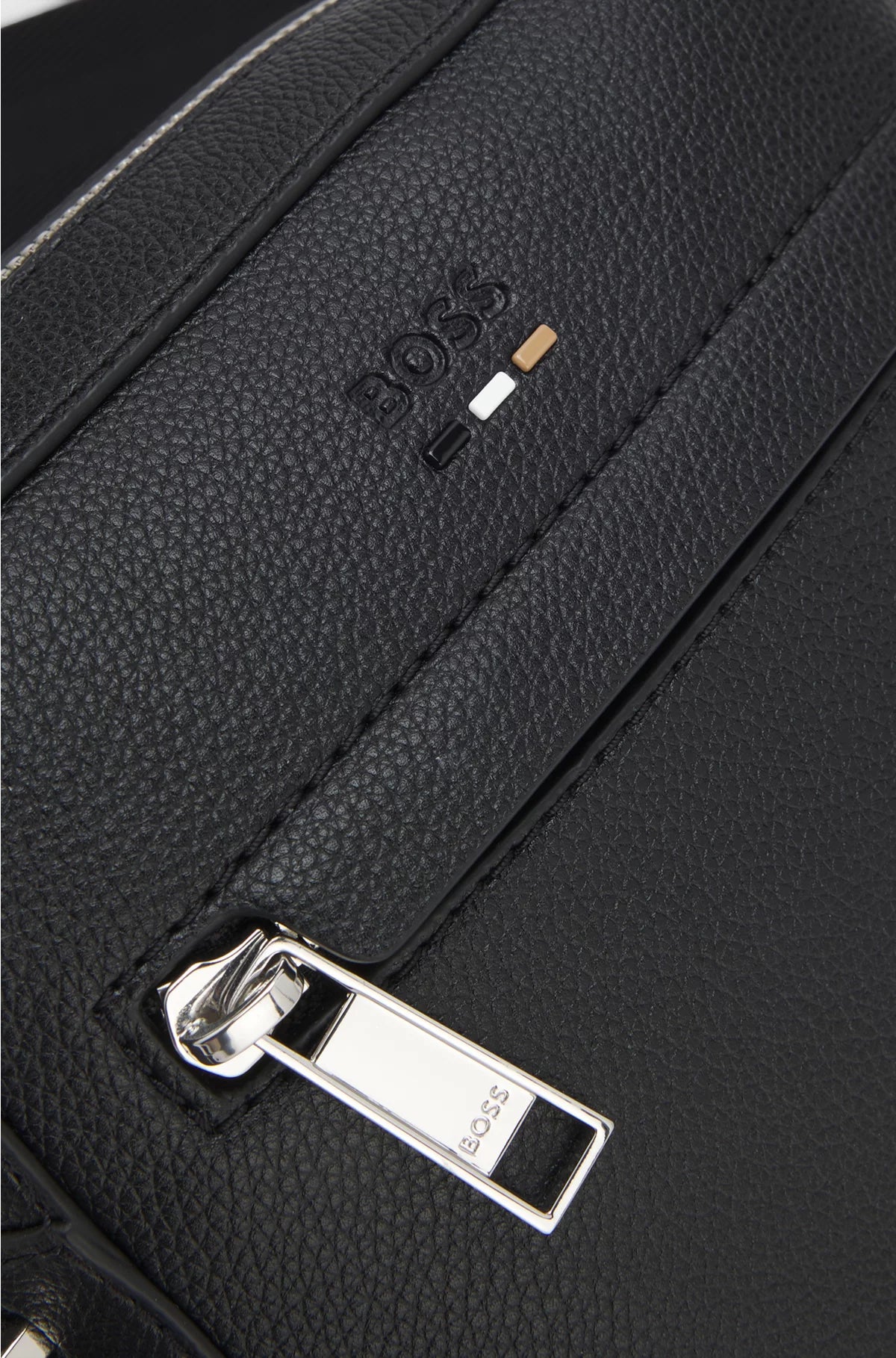 REPORTER BAG WITH EMBOSSED LOGO