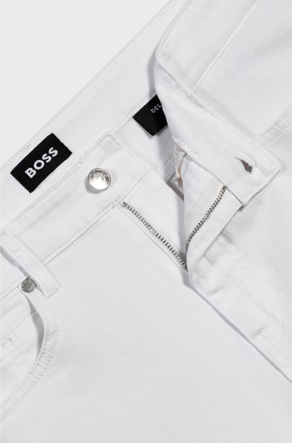 DELAWARE SLIM-FIT JEANS IN WHITE COMFORT-STRETCH DENIM