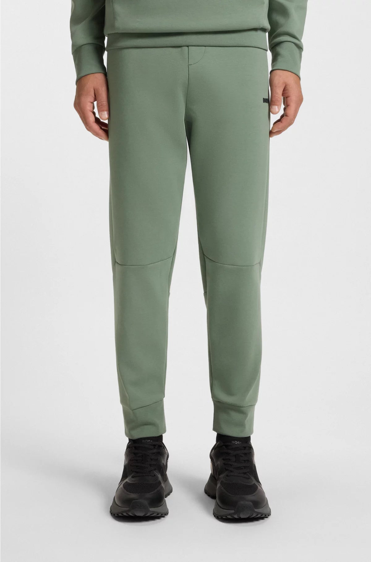 COTTON-BLEND TRACKSUIT BOTTOMS WITH STRIPED TRIMS