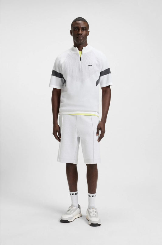 RELAXED-FIT SHORTS IN QUILTED JACQUARD