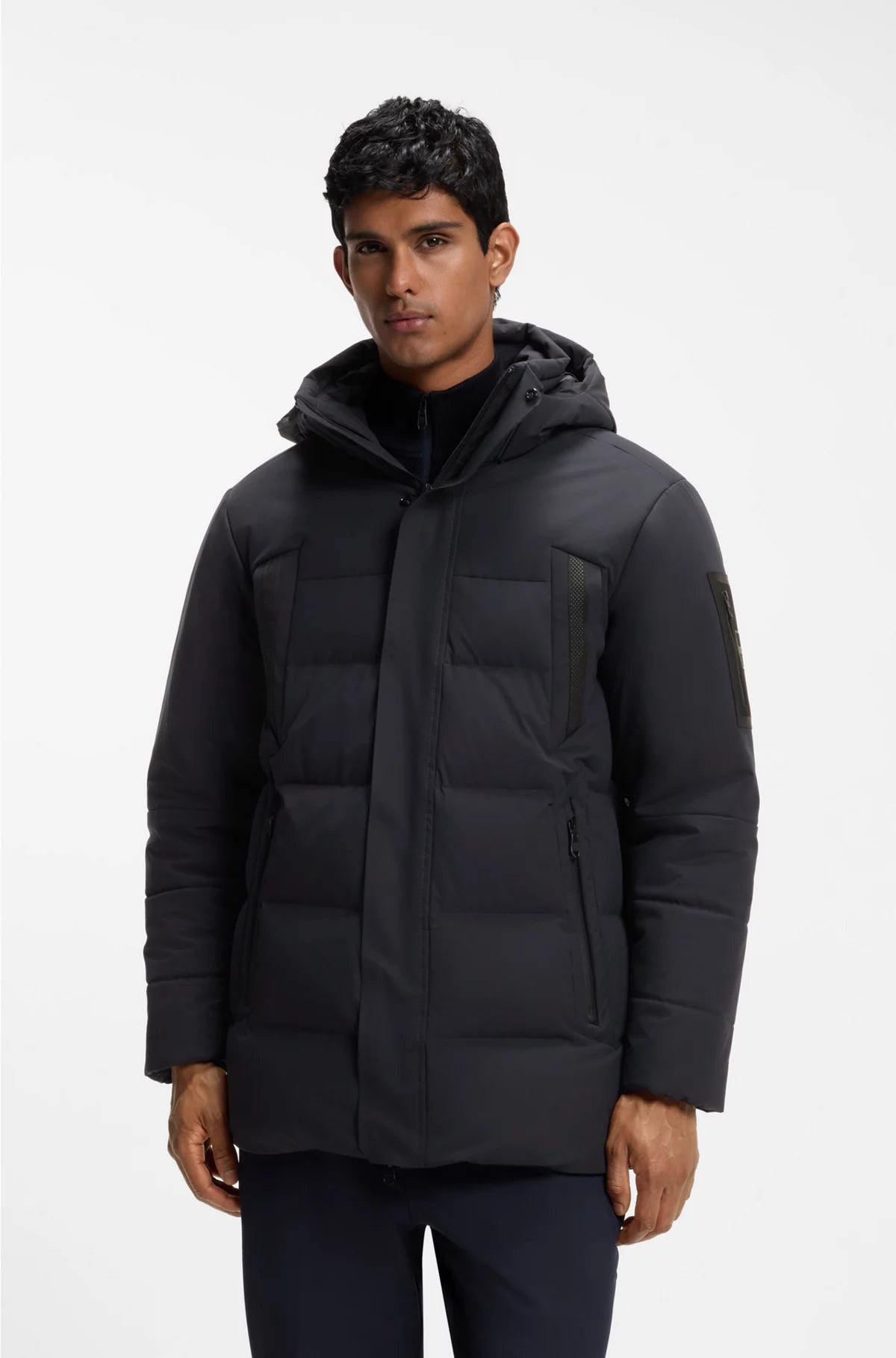 WATER-REPELLENT PARKA JACKET WITH DOWN FILLING