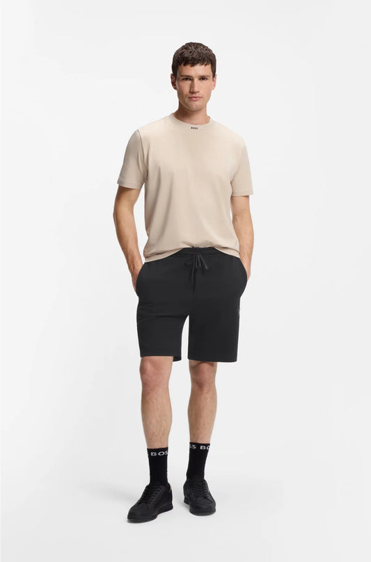 COTTON-BLEND SHORTS WITH DOUBLE B MONOGRAM