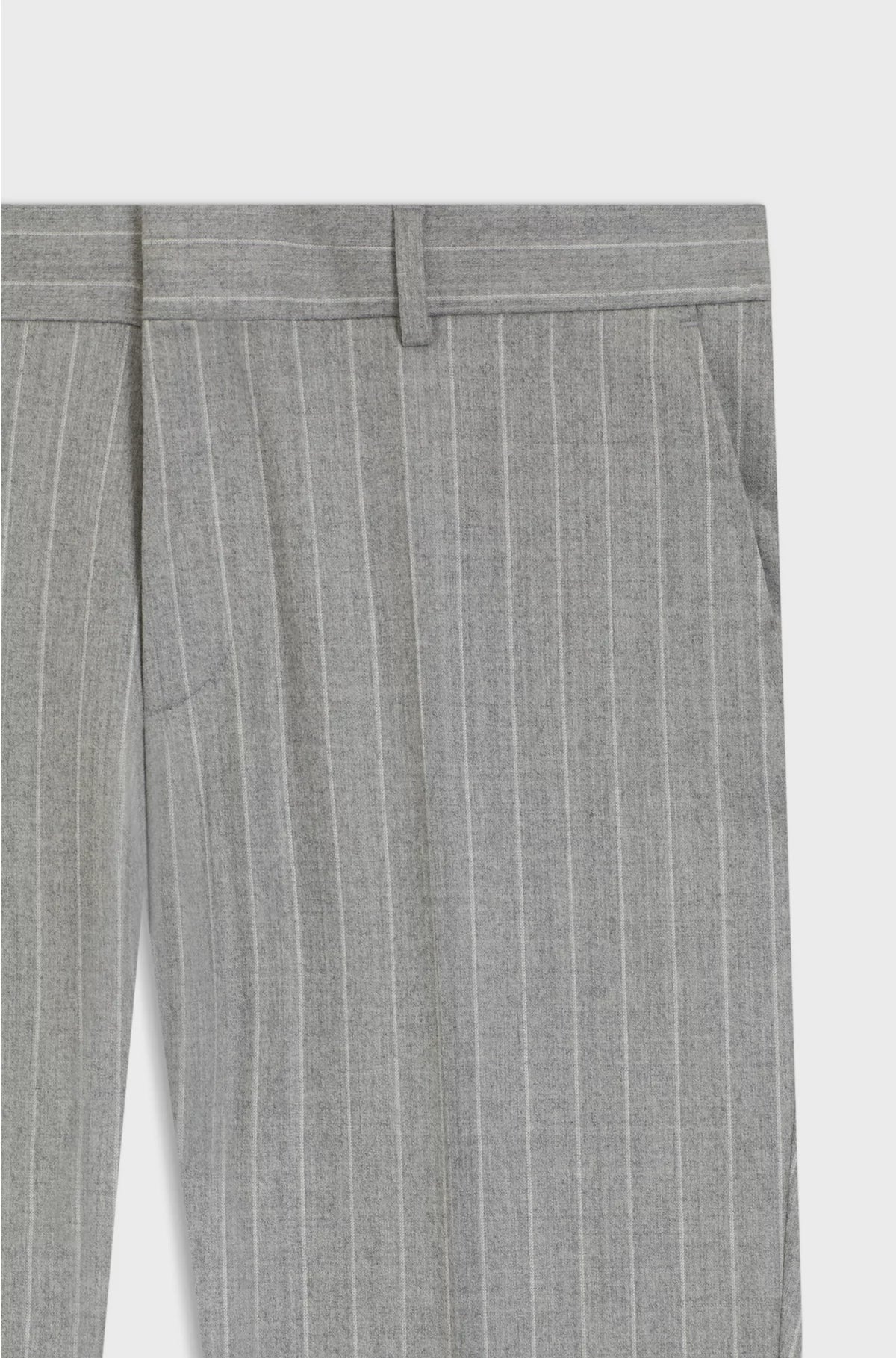 FORMAL TROUSERS IN STRIPED VIRGIN WOOL