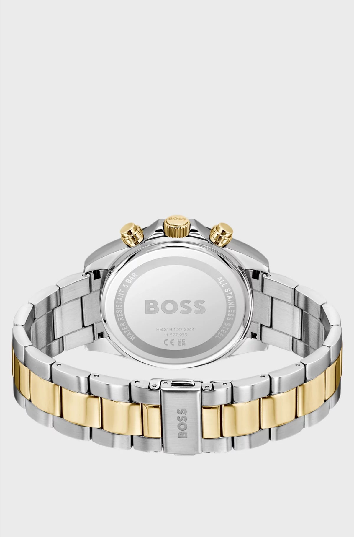 HERO 2.0 BLACK-DIAL CHRONOGRAPH WATCH WITH TWO-TONE BRACELET