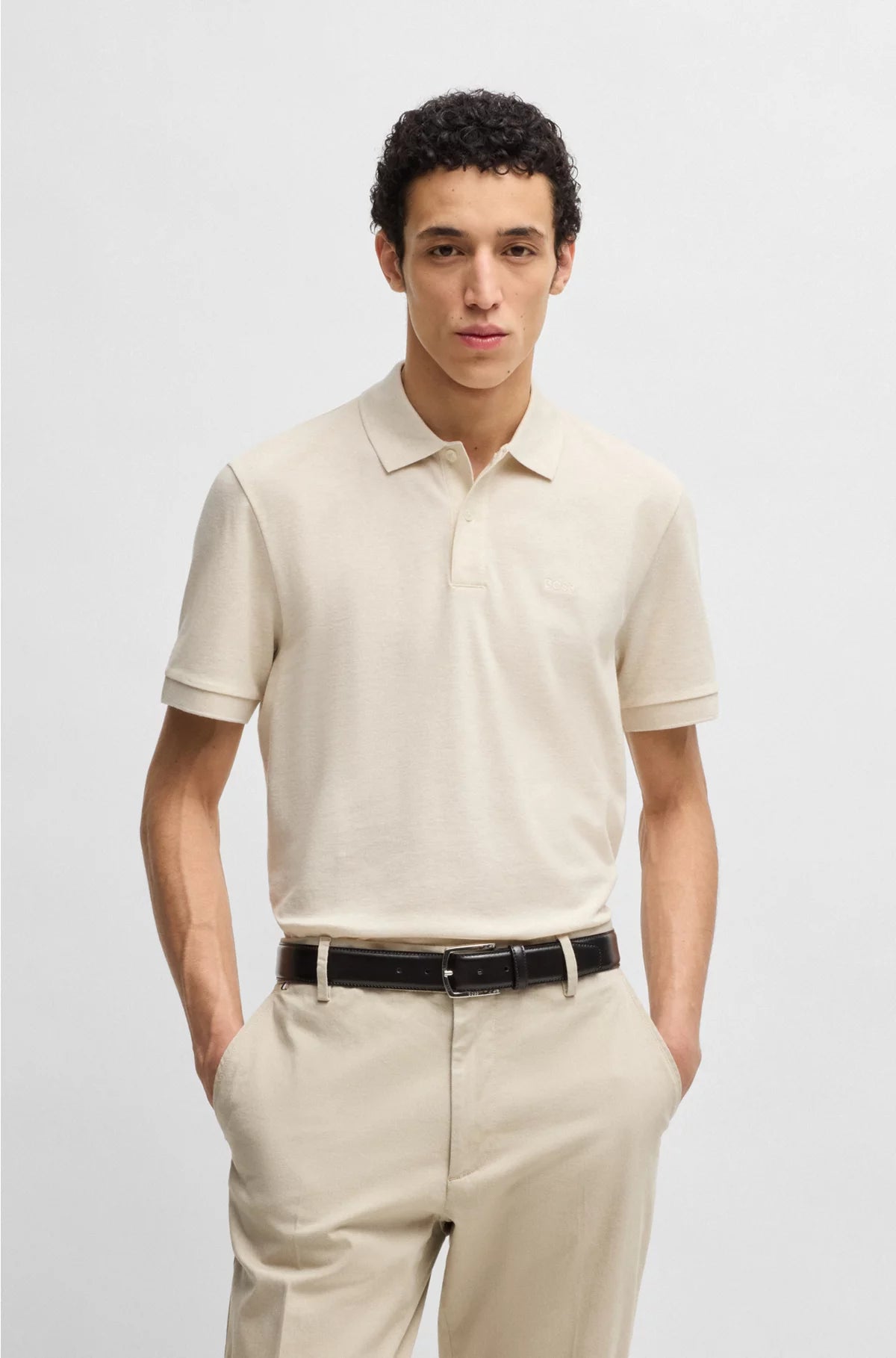 PALLAS POLO SHIRT IN COTTON PIQUE WITH LOGO DETAILS