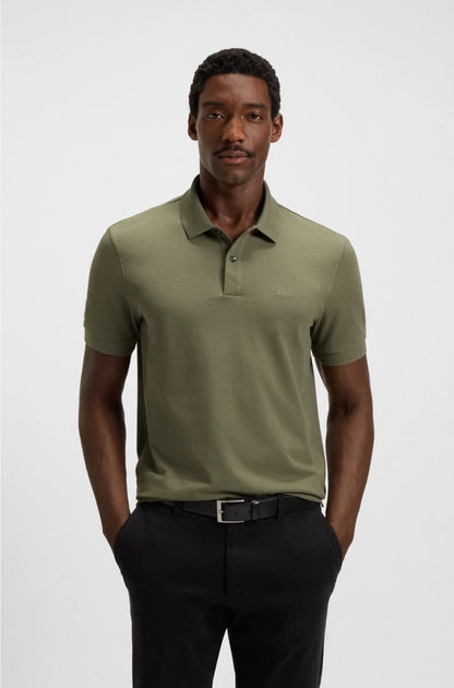 PALLAS POLO SHIRT IN COTTON PIQUE WITH LOGO DETAILS