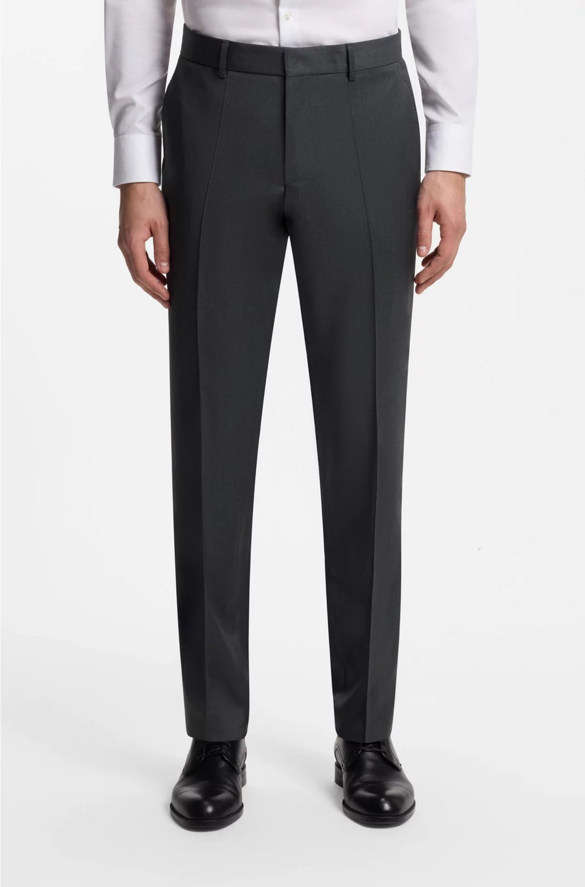 REGULAR-FIT TROUSERS IN VIRGIN-WOOL SERGE