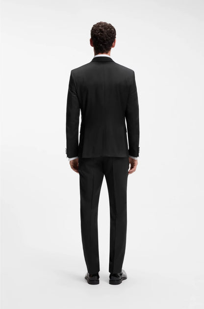 SLIM-FIT TUXEDO JACKET IN VIRGIN-WOOL SERGE
