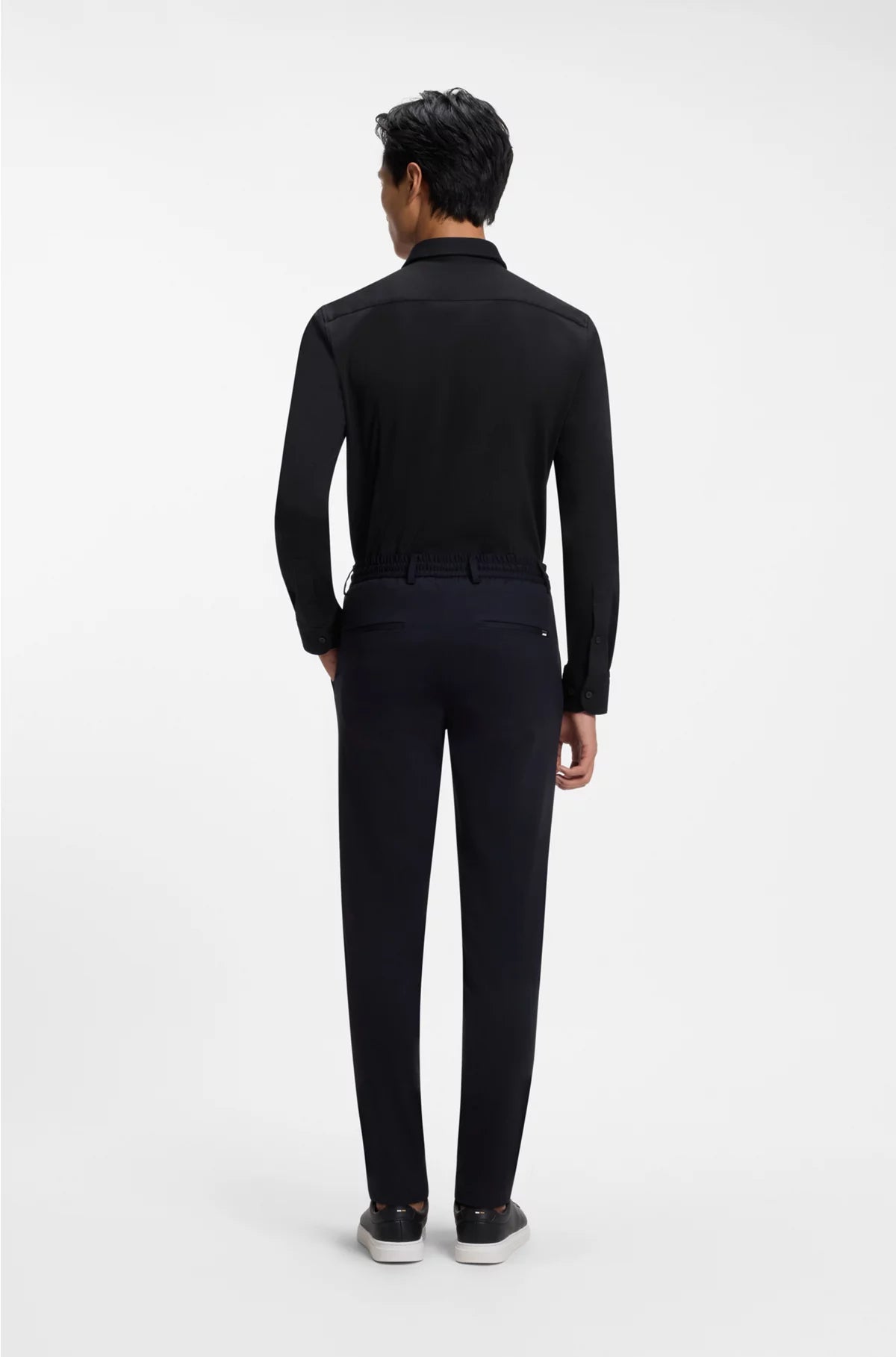 SLIM-FIT SHIRT IN A PERFORMANCE-STRETCH COTTON BLEND
