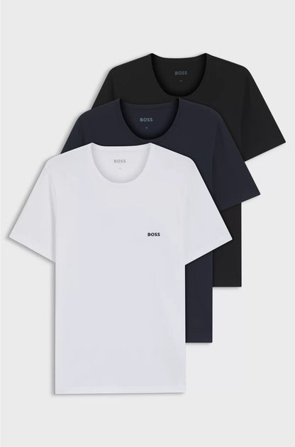 THREE-PACK OF LOGO-EMBROIDERED T-SHIRTS IN COTTON