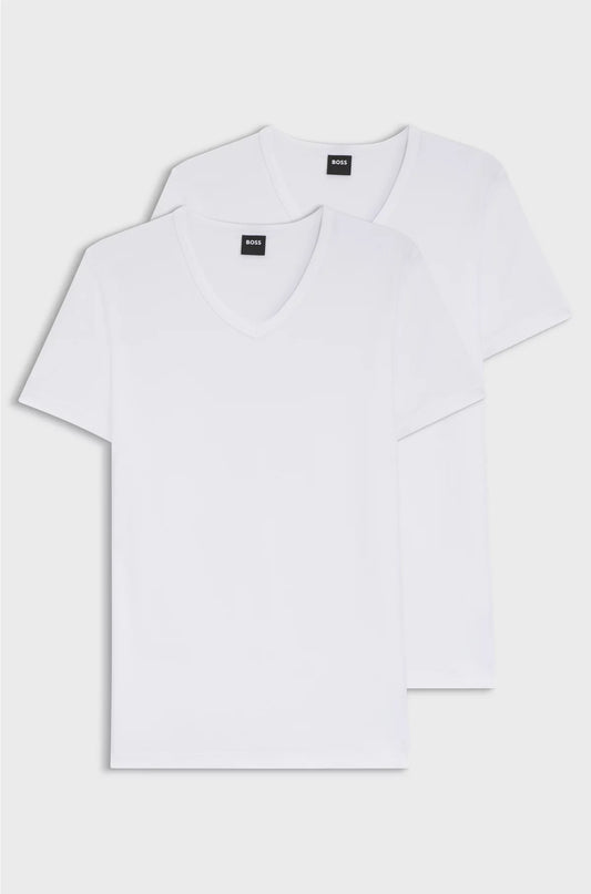 TWO-PACK OF SLIM-FIT T-SHIRTS IN STRETCH COTTON