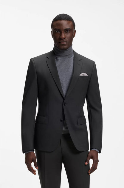 SLIM-FIT JACKET IN STRETCH VIRGIN WOOL