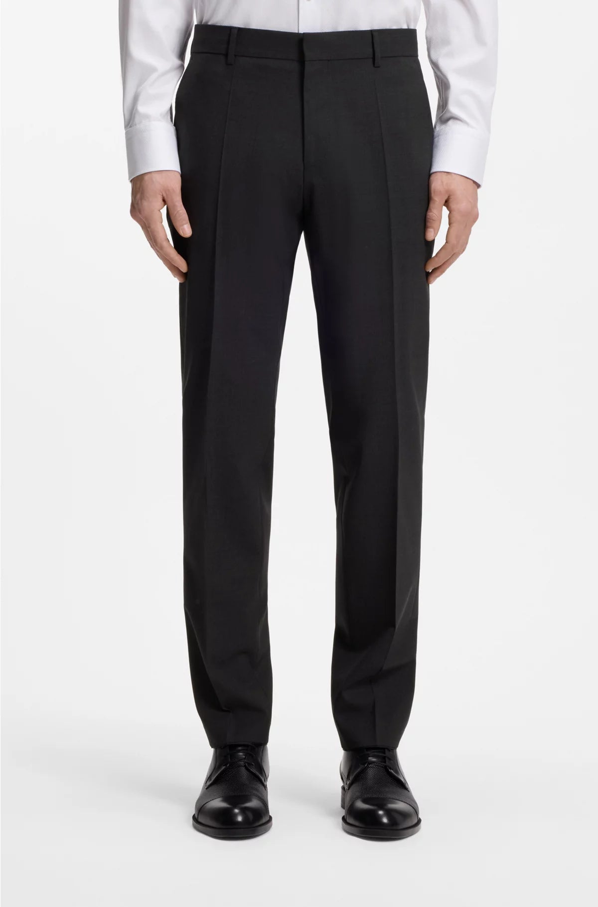 SLIM-FIT TROUSERS IN STRETCH VIRGIN WOOL