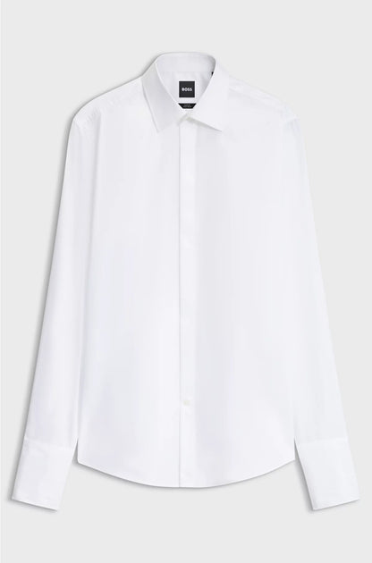 SLIM-FIT DRESS SHIRT IN EASY-IRON STRETCH COTTON