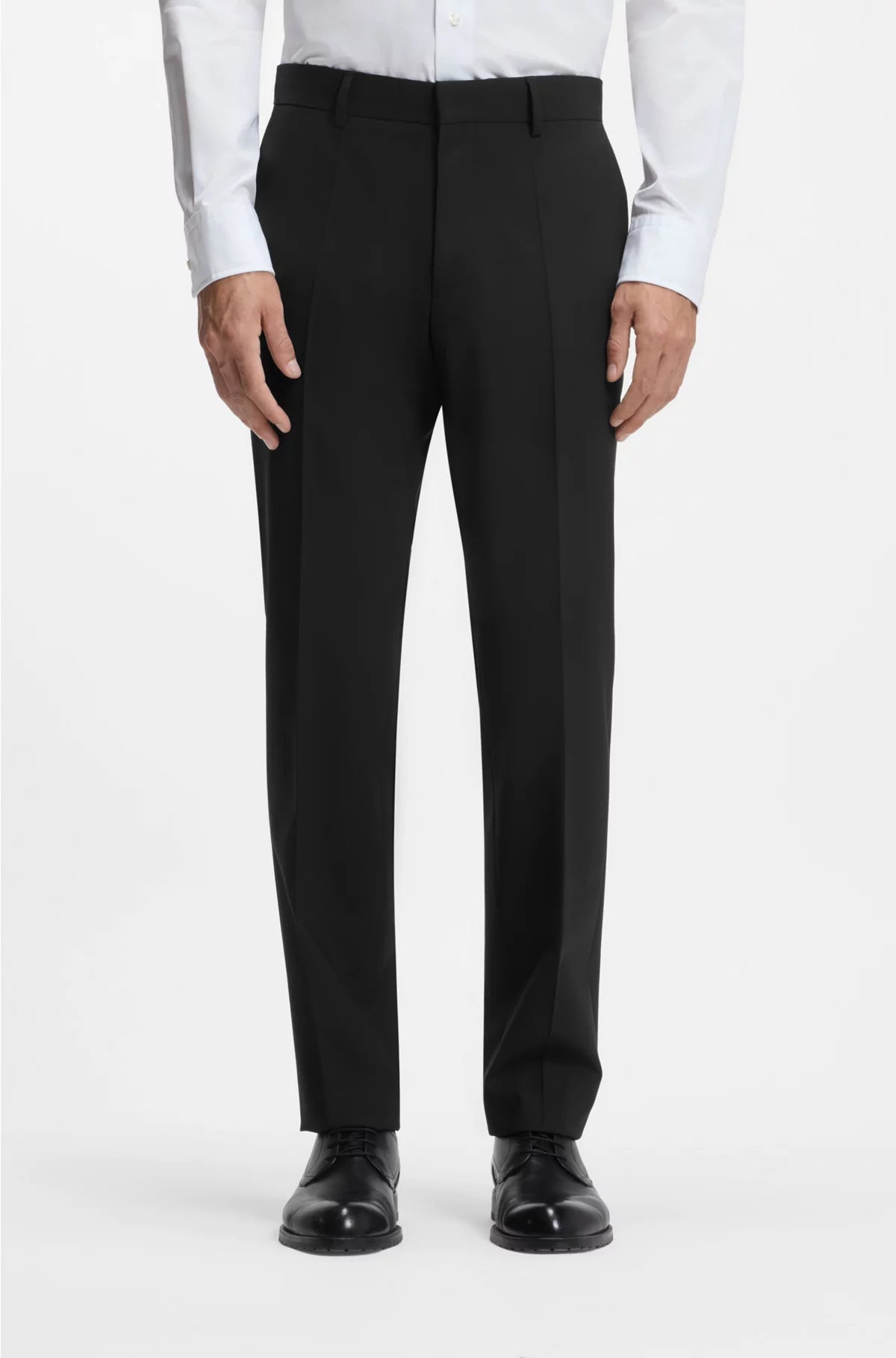 REGULAR-FIT TROUSERS IN STRETCH VIRGIN WOOL