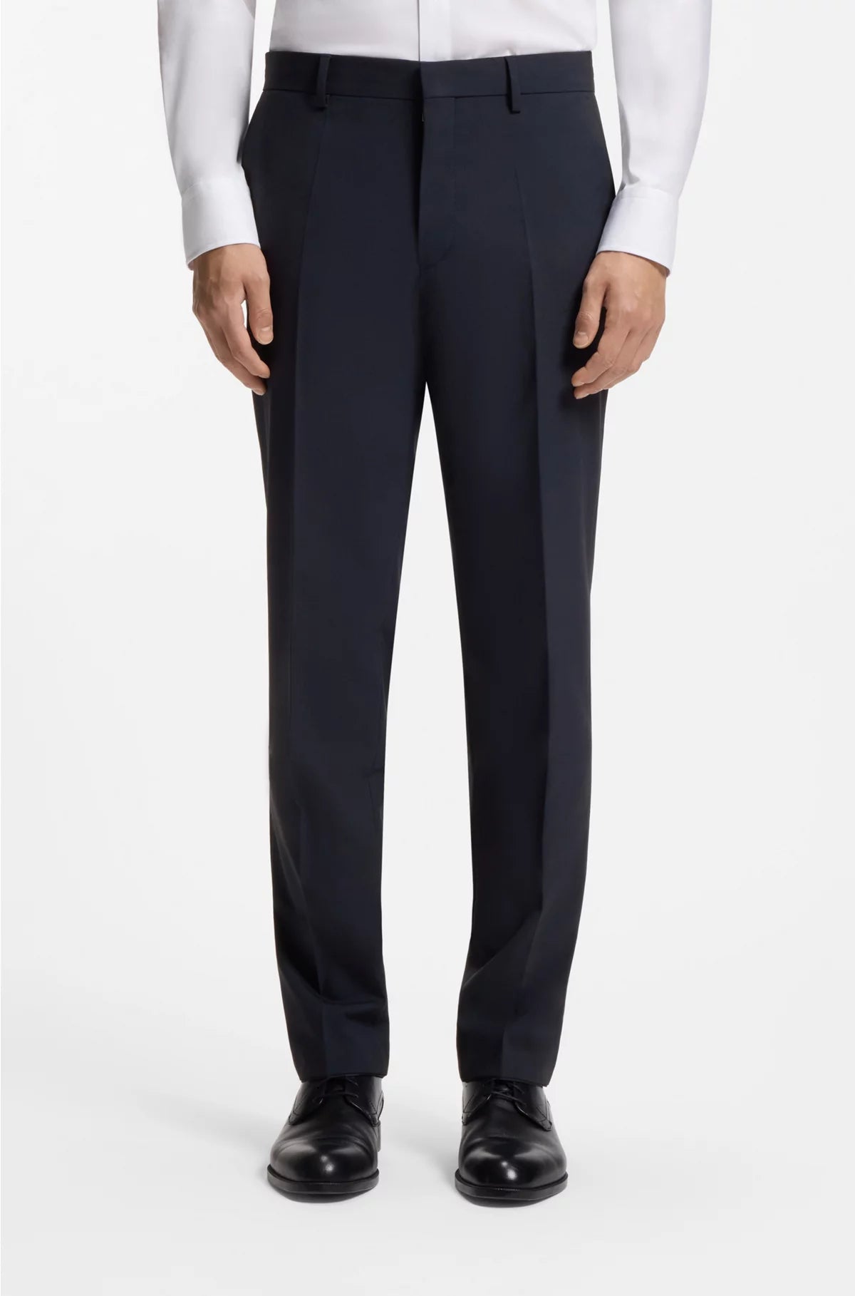 REGULAR-FIT TROUSERS IN STRETCH VIRGIN WOOL