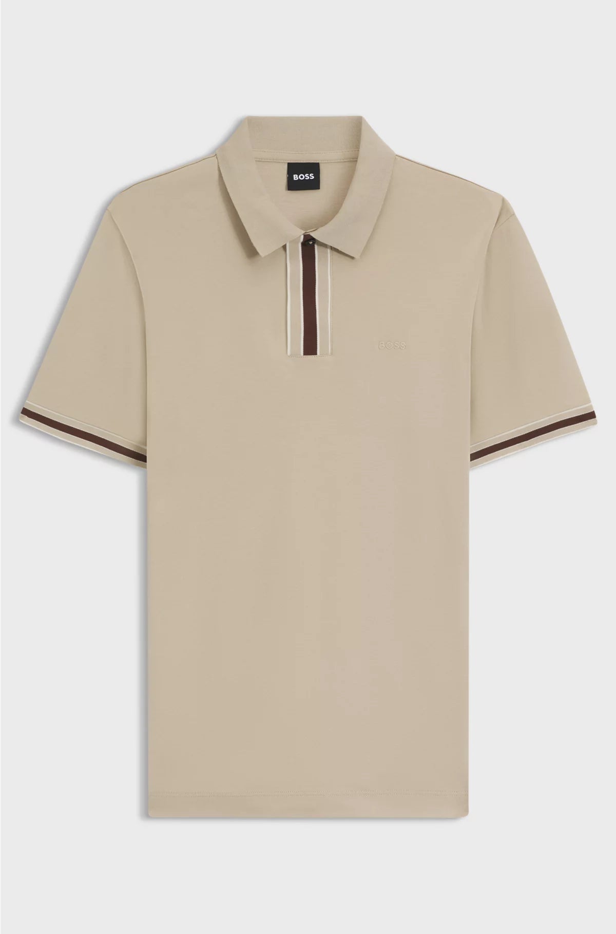 INTERLOCK-COTTON POLO SHIRT WITH CONTRAST TIPPING