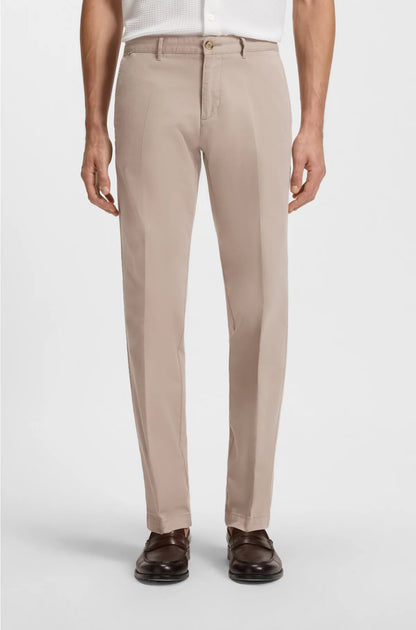 REGULAR-FIT CHINOS IN STRETCH-COTTON GABARDINE