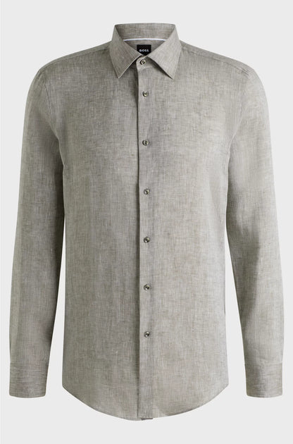 SLIM-FIT SHIRT IN ITALIAN-MADE LINEN