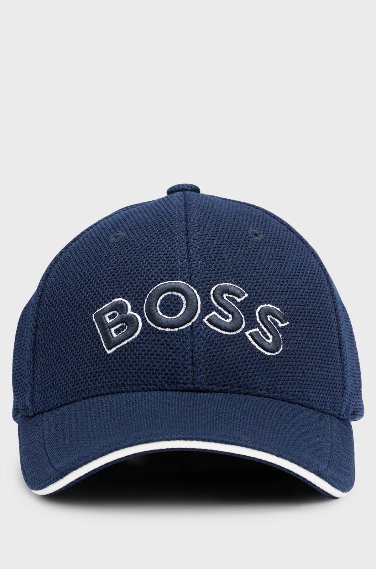 LOGO-EMBROIDERED CAP IN WOVEN PIQUE