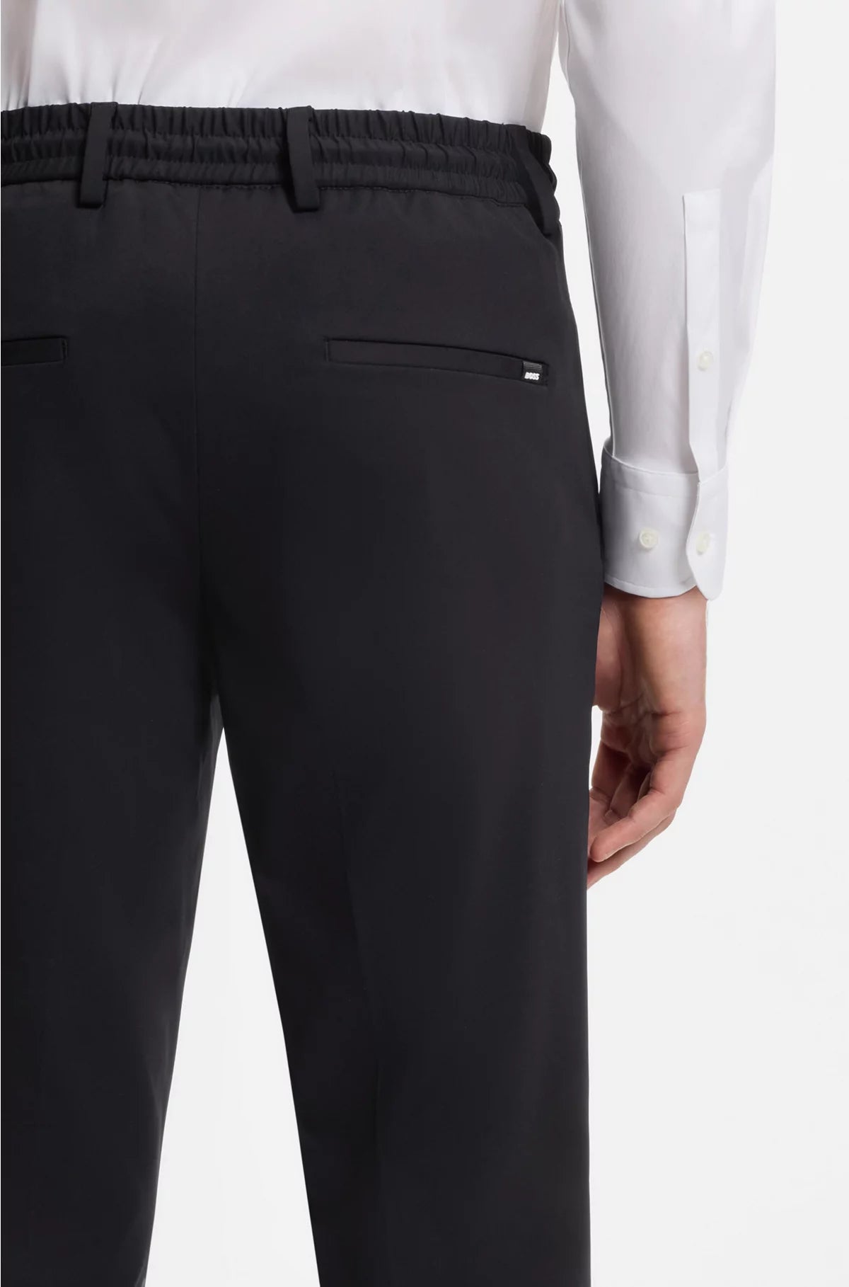SLIM-FIT TROUSERS IN PERFORMANCE-STRETCH JERSEY