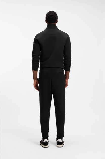 STRETCH-COTTON TRACKSUIT BOTTOMS WITH LOGO PRINT