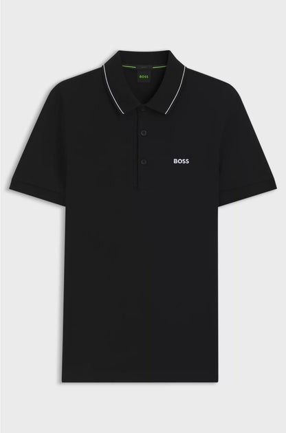 COTTON-PIQUE SLIM-FIT POLO SHIRT WITH TONAL LOGO