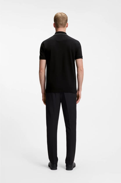 COTTON-PIQUE SLIM-FIT POLO SHIRT WITH TONAL LOGO