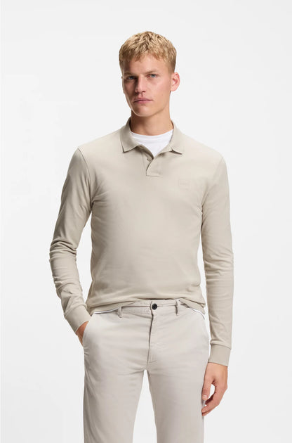 SLIM-FIT POLO SHIRT IN STRETCH-COTTON PIQUE
