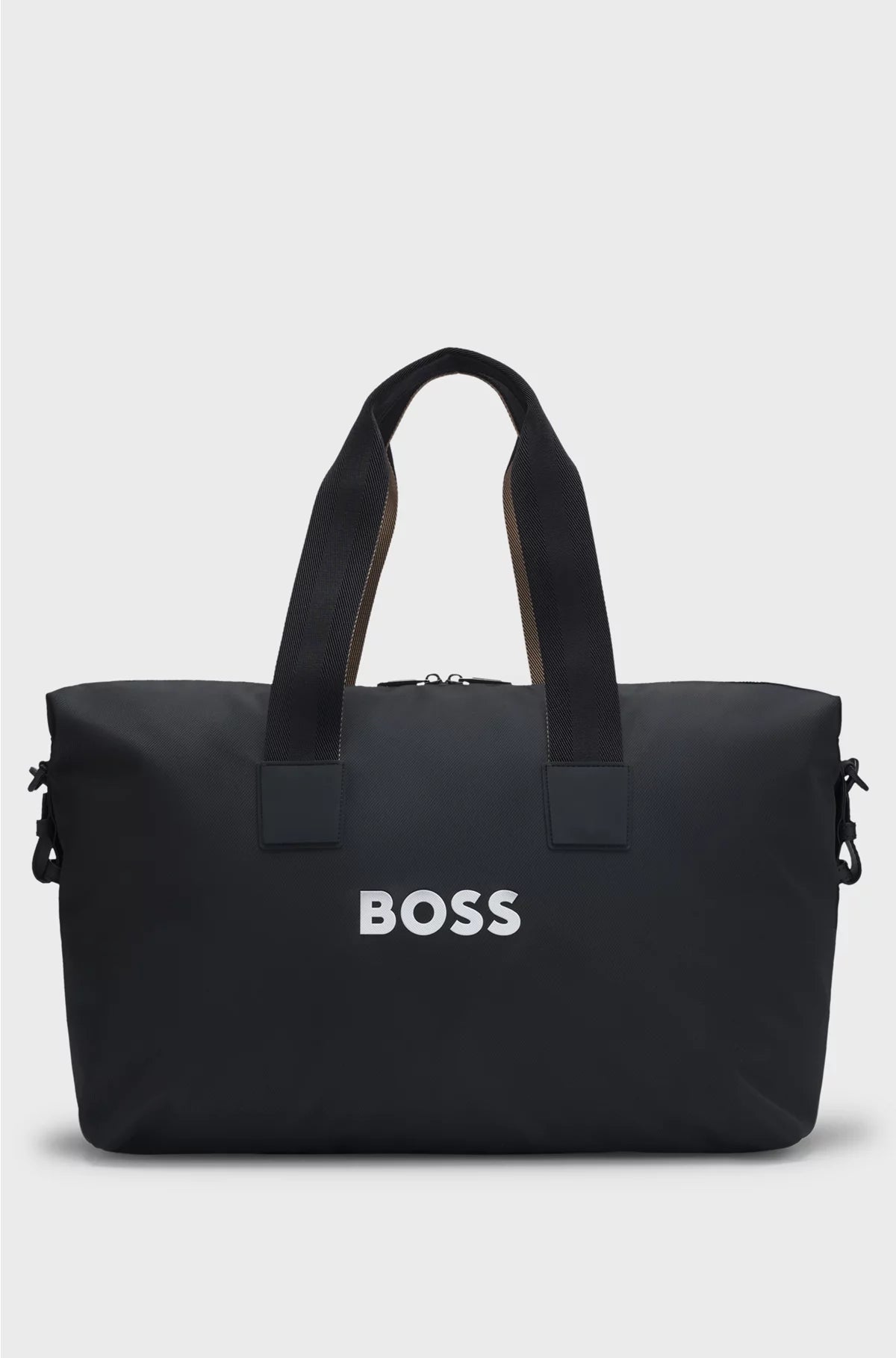 CONTRAST-LOGO HOLDALL WITH DETACHABLE STRAP