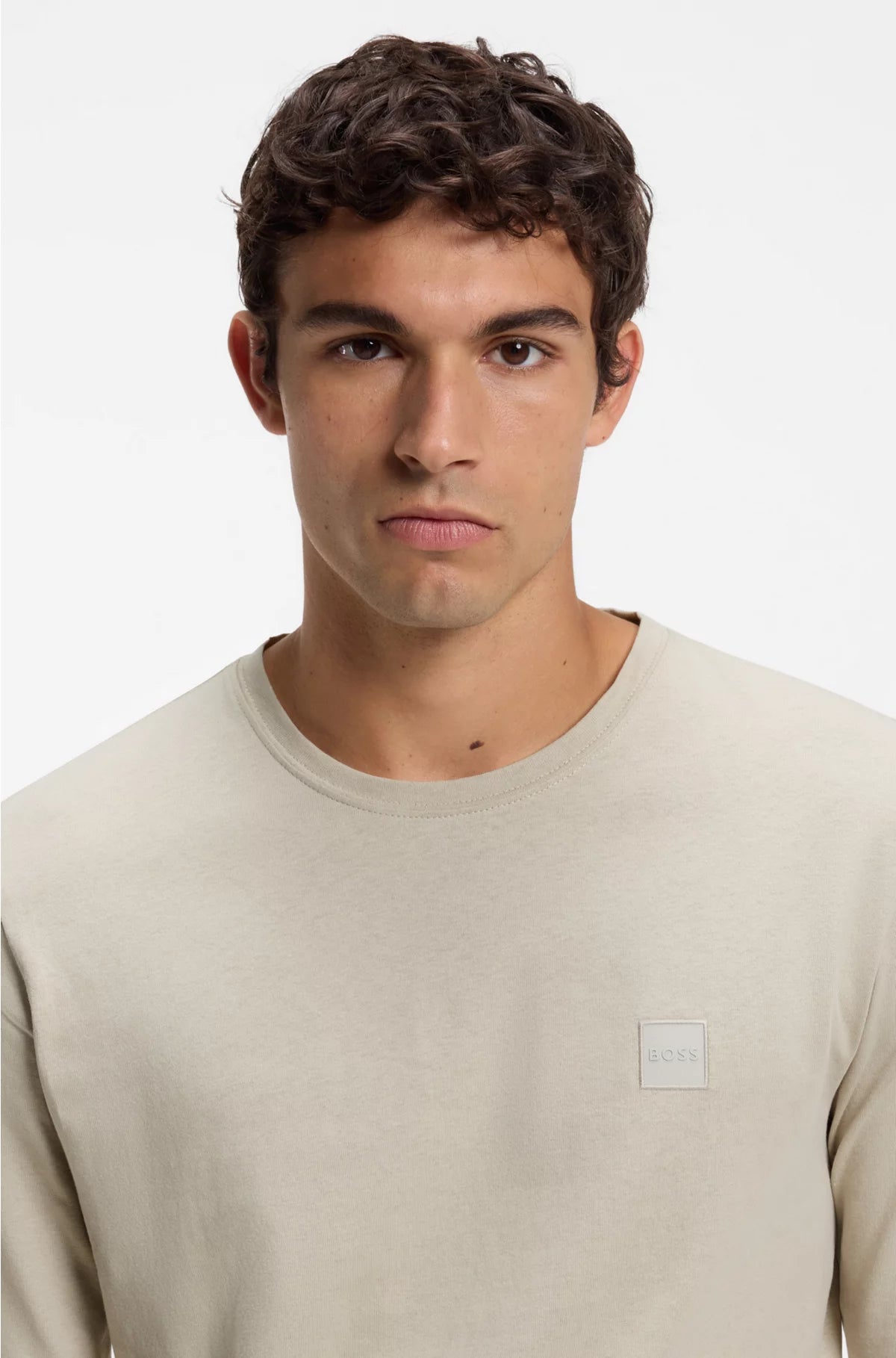 COTTON-JERSEY T-SHIRT WITH LOGO PATCH