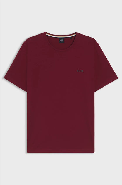EMBROIDERED-LOGO T-SHIRT IN STRETCH COTTON