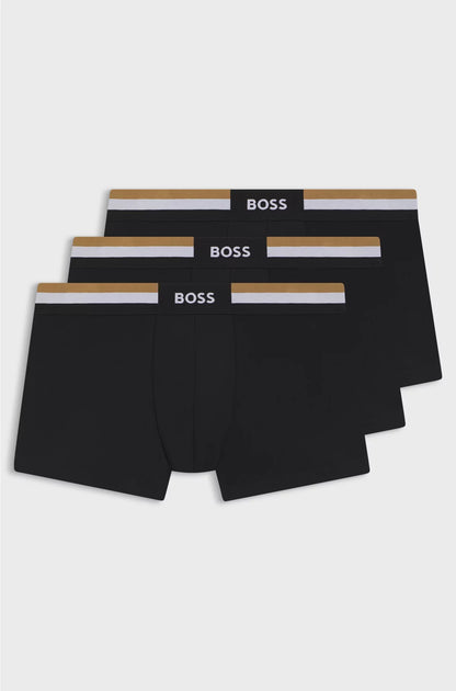 THREE-PACK OF MOISTURE-WICKING COTTON-BLEND TRUNKS