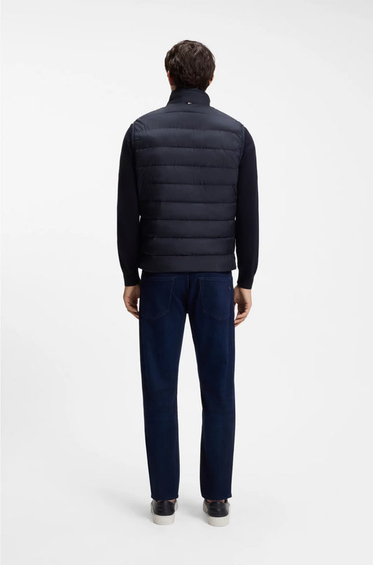 WATER-REPELLENT GILET WITH TONAL LOGO