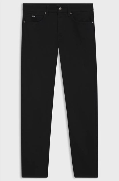 DELAWARE SLIM-FIT JEANS IN ITALIAN BLACK STRETCH DENIM