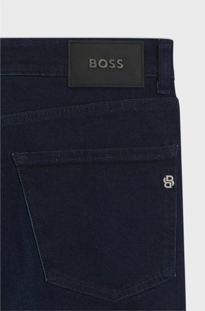 DELAWARE SLIM-FIT JEANS IN DARK-BLUE SOFT DENIM