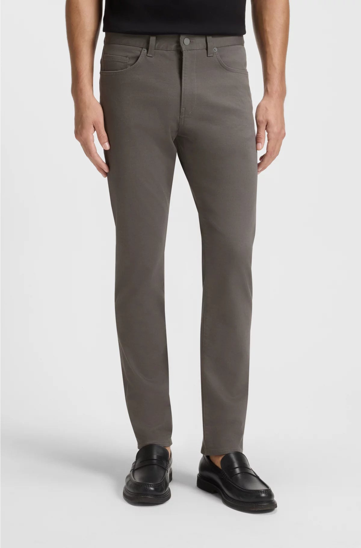 DELAWARE SLIM-FIT TROUSERS IN BRUSHED SATIN