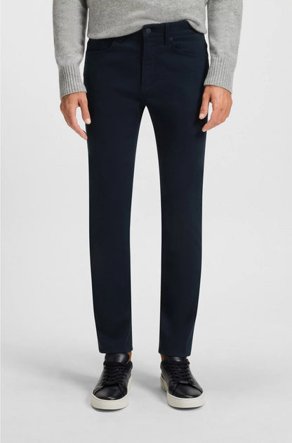 DELAWARE SLIM-FIT TROUSERS IN BRUSHED SATIN