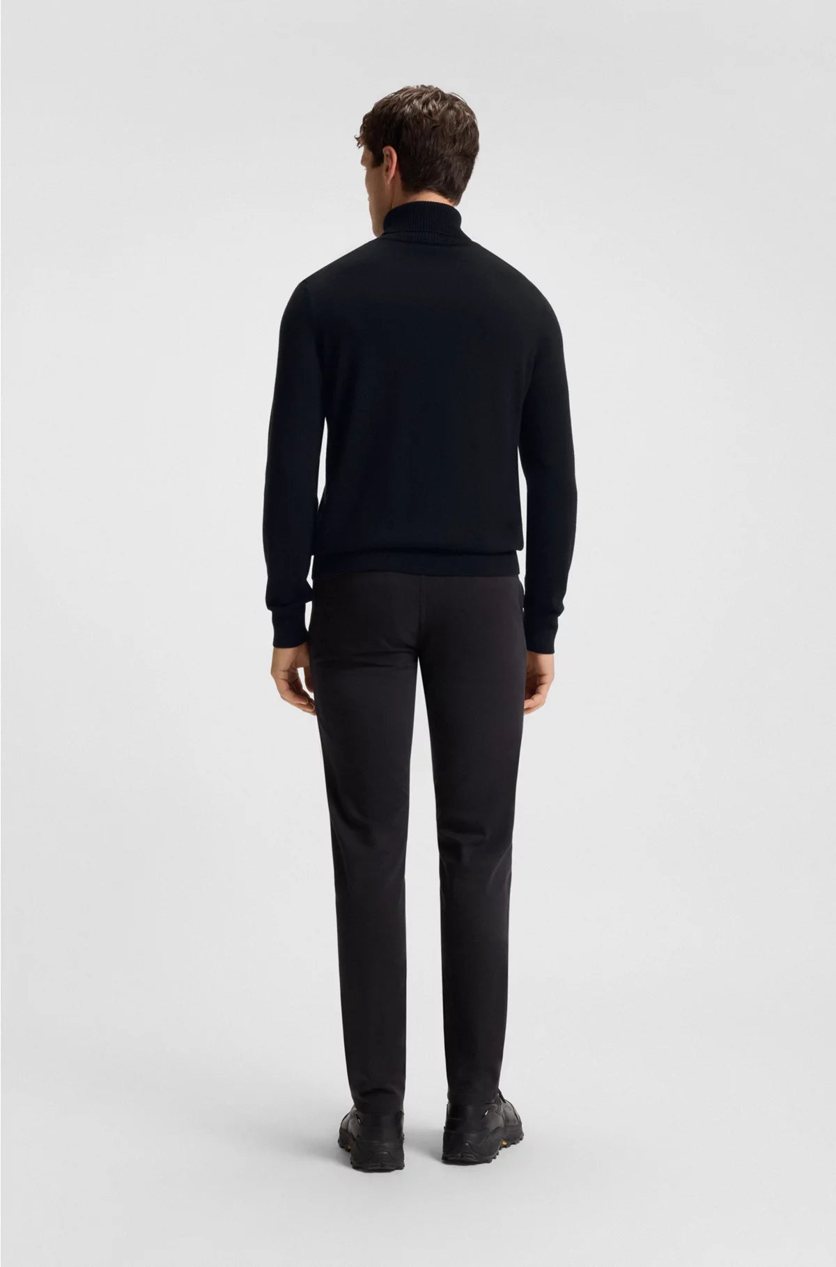 ROLLNECK SWEATER IN COTTON AND CASHMERE