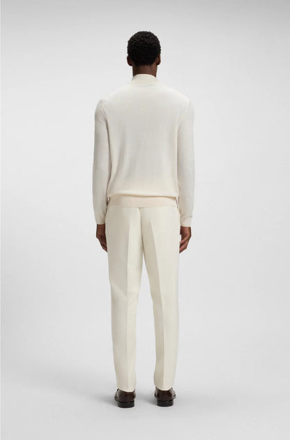 ZIP-NECK SWEATER IN VIRGIN WOOL