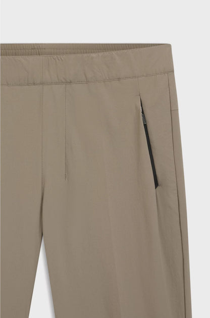 TAPERED-LEG TROUSERS IN WATER-REPELLENT STRETCH FABRIC