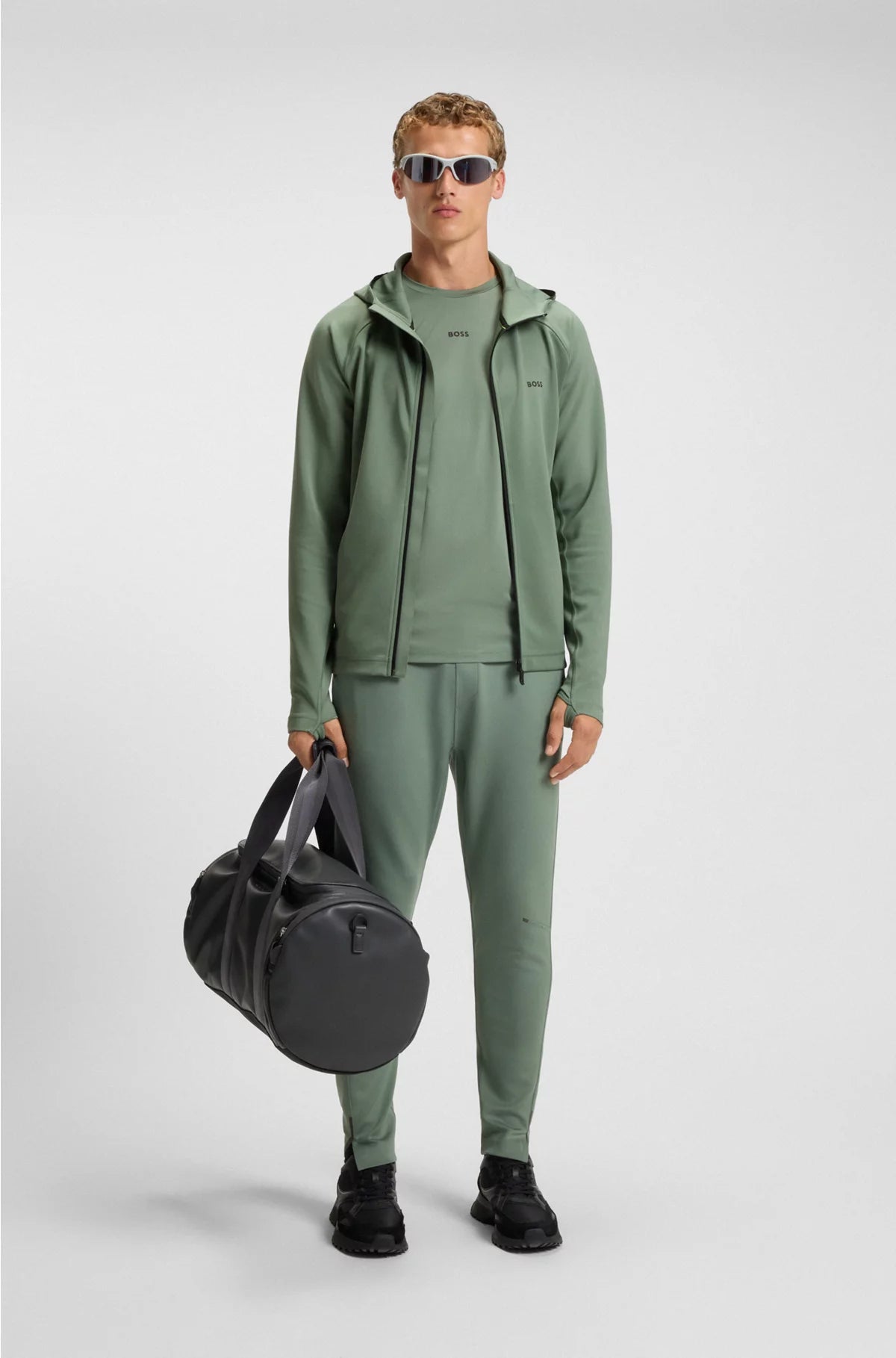 ZIP-UP HOODIE WITH REFLECTIVE BRANDING