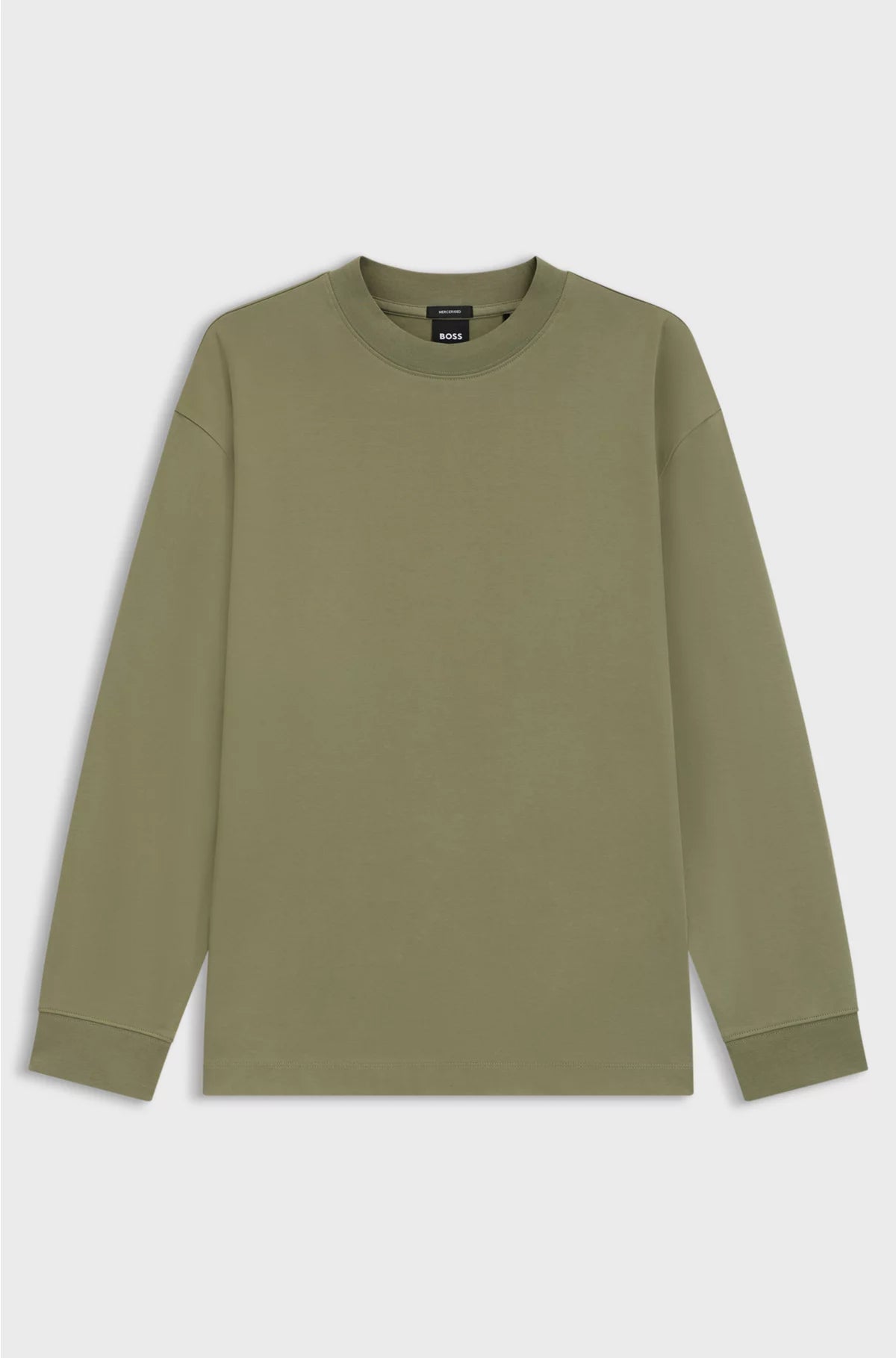 RELAXED-FIT LONG-SLEEVED T-SHIRT IN MERCERISED COTTON