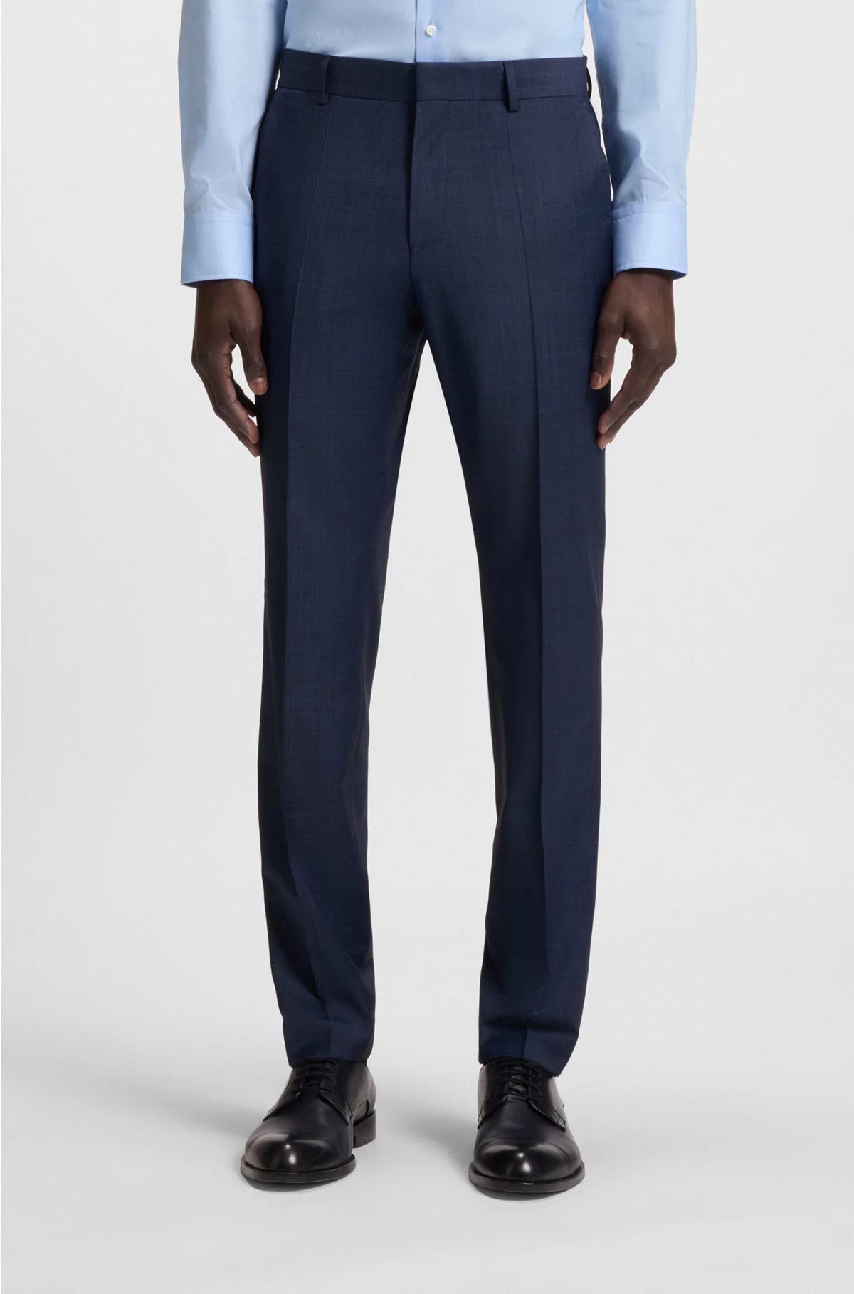 SLIM-FIT SUIT IN AMICRO-PATTERNED WOOL BLEND