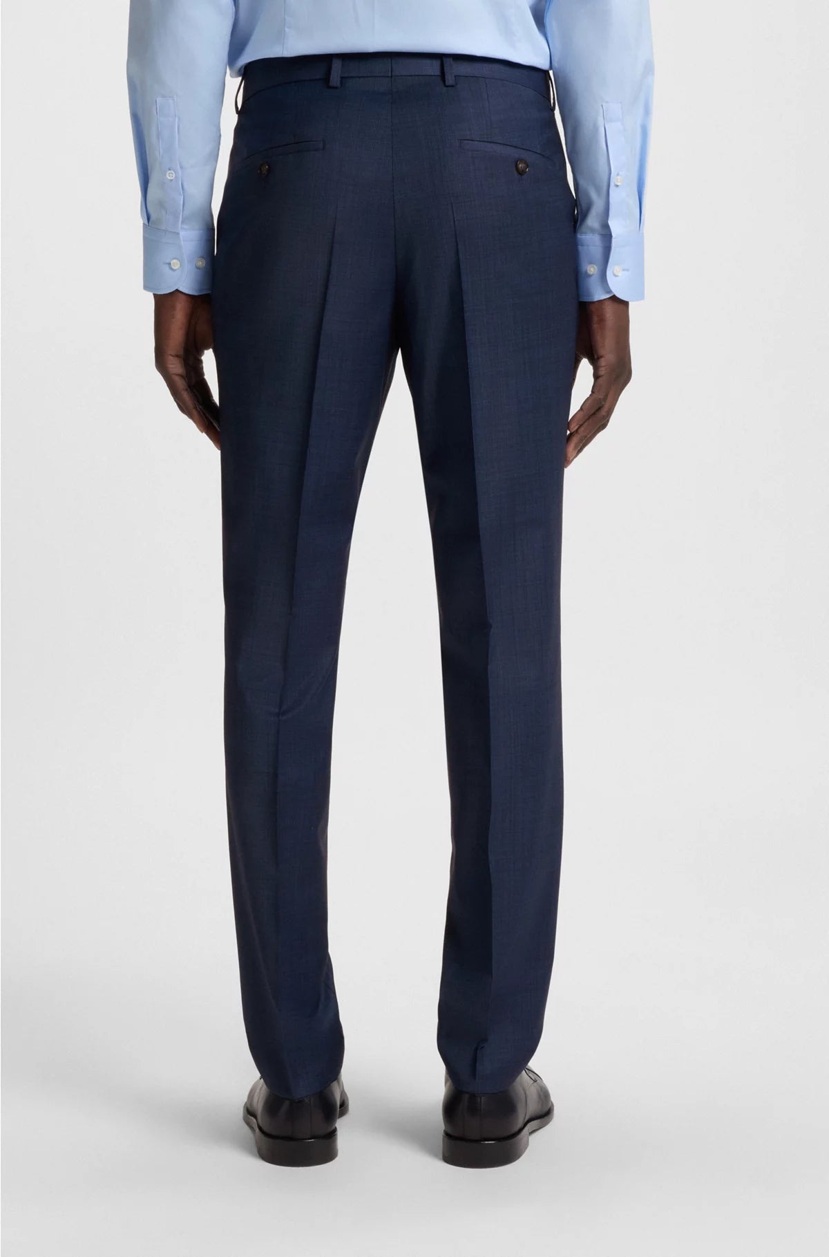 SLIM-FIT SUIT IN AMICRO-PATTERNED WOOL BLEND