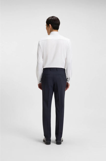 SLIM-FIT SHIRT IN STRUCTURED PERFORMANCE-STRETCH FABRIC