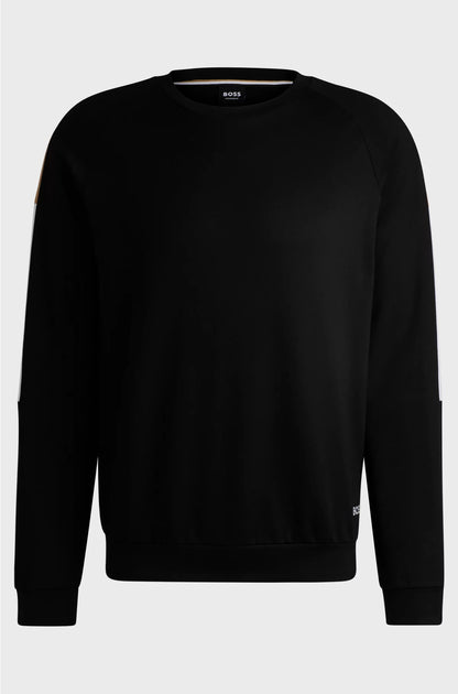 REGULAR-FIT SWEATSHIRT IN COTTON TERRY WITH CONTRAST PANELS
